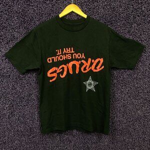 Travis Scott Black Tee with Orange Graphic